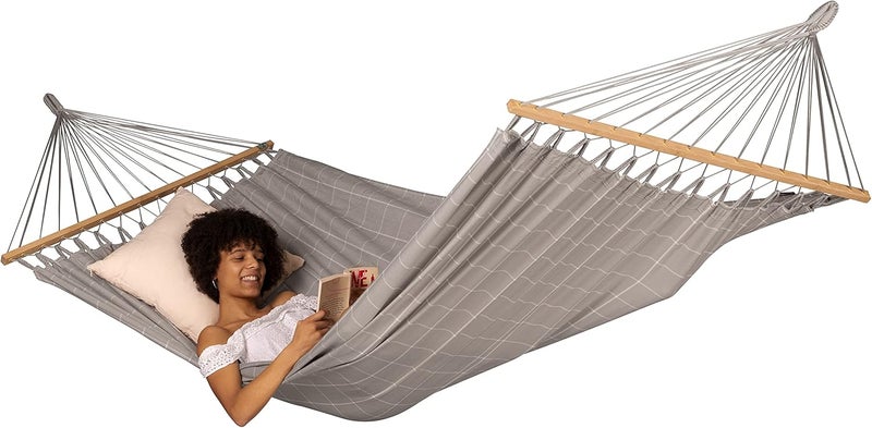 LA SIESTA Alisio Double Spreader Bar Hammock (Size L - 160 cm) (Almond) - Image 4